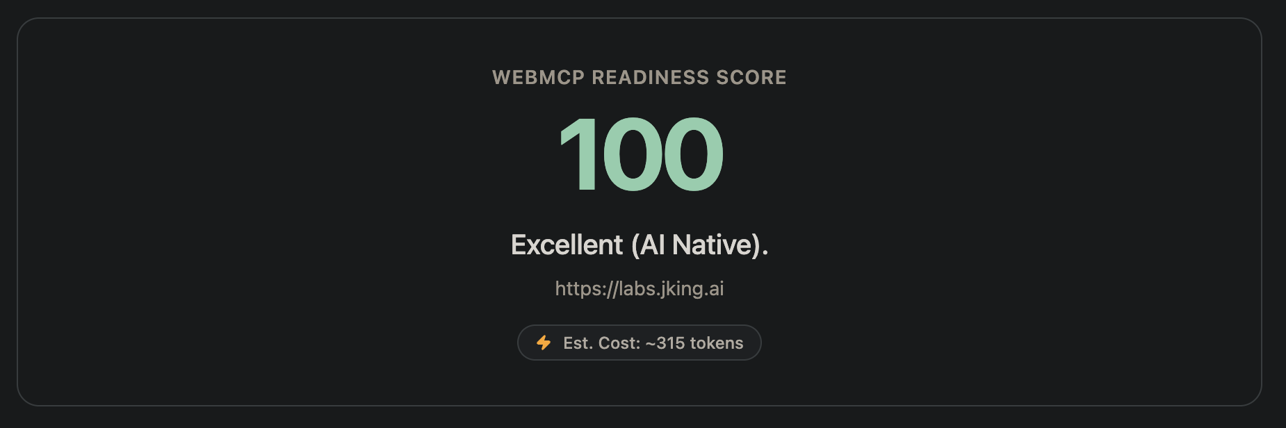WebMCP Readiness Score